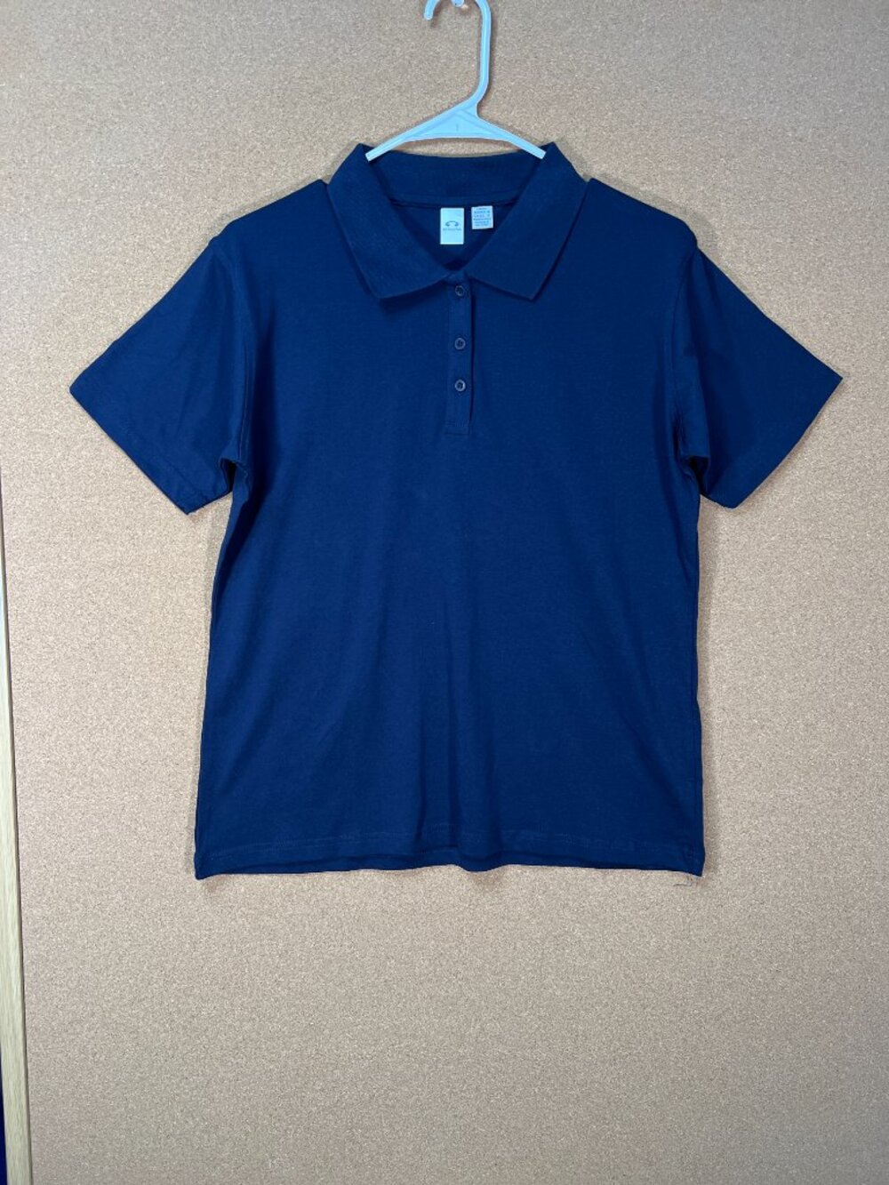 Biz Collection Women Top Polo Blue Size 8 Short Sleeve P112LS Y2K NWOT